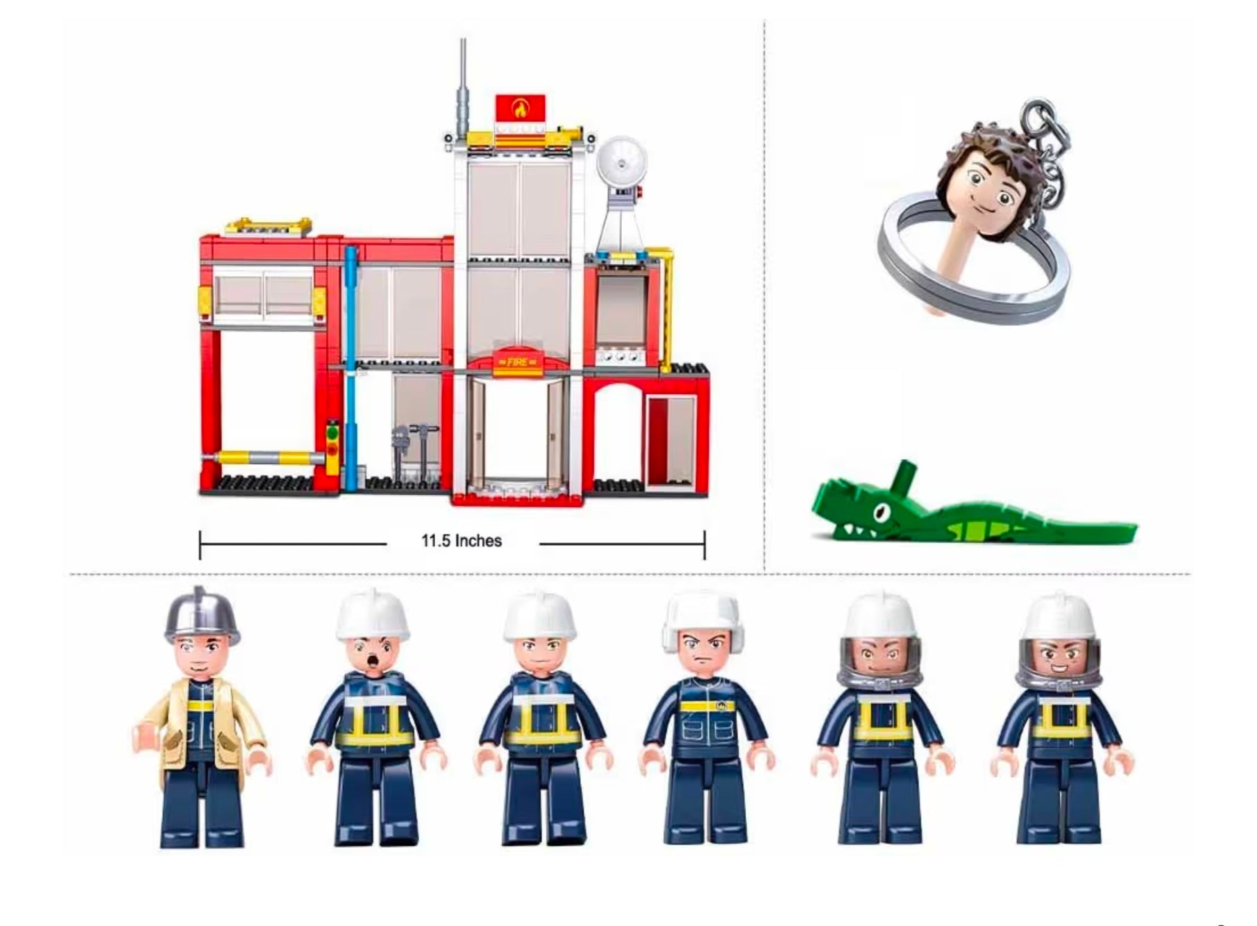 set di costruzioni Sluban Fire Station M38-B0631 include 612 pezzi per edificare una caserma e vari veicoli