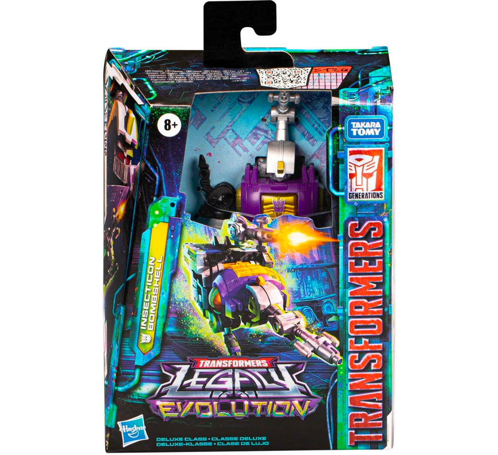 Hasbro Transformers Legacy Evolution, Deluxe Class, Giocattolo di Insecticon Bombshell, 14 cm, Action Figure