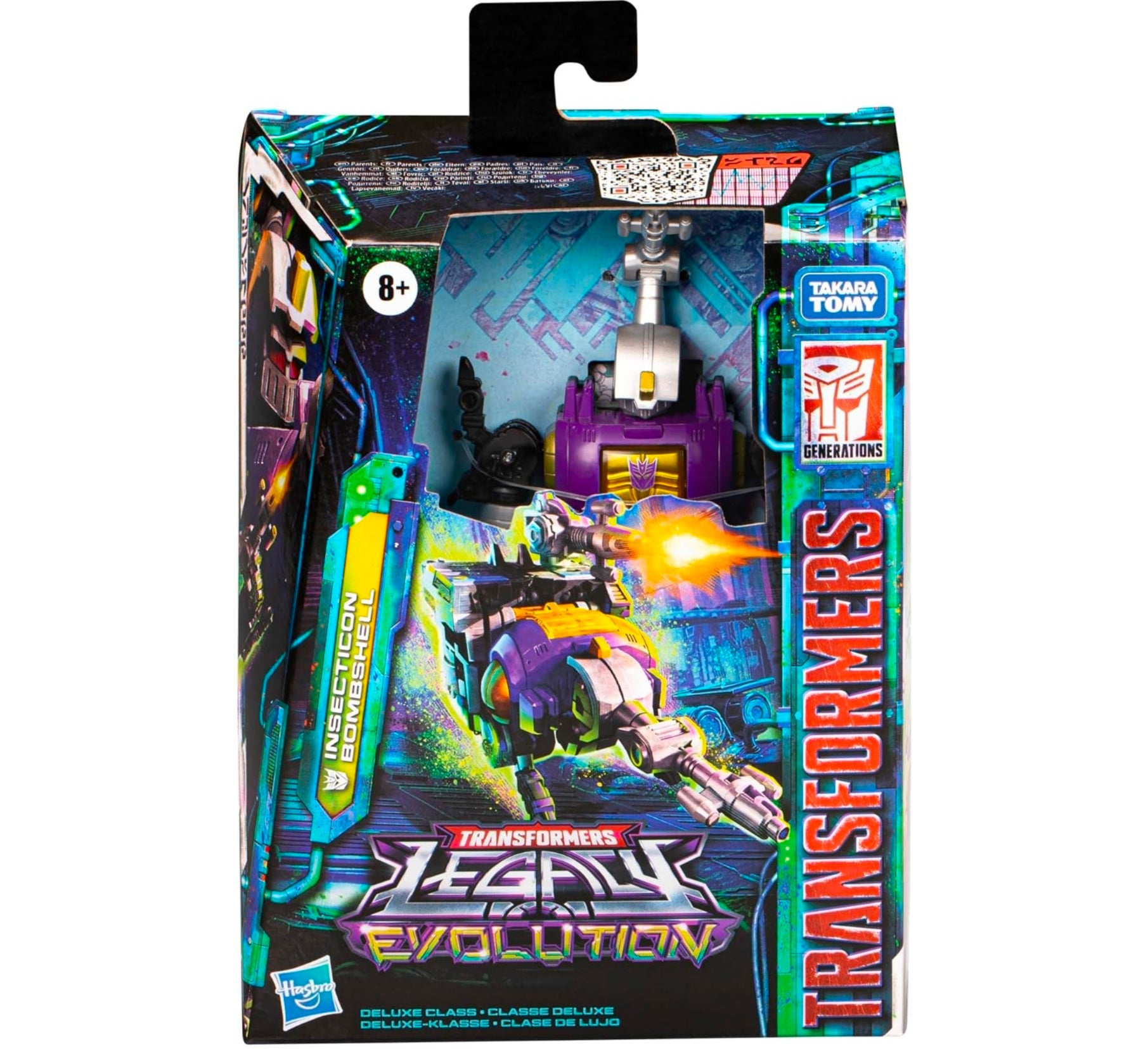 Hasbro Transformers Legacy Evolution, Deluxe Class, Giocattolo di Insecticon Bombshell, 14 cm, Action Figure