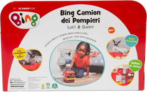 BIMBO PERSONAGGI E ACCESSORI MASCHILI
BING CAMION DEI POMPIERI LUCI E SUONI ITALIANO