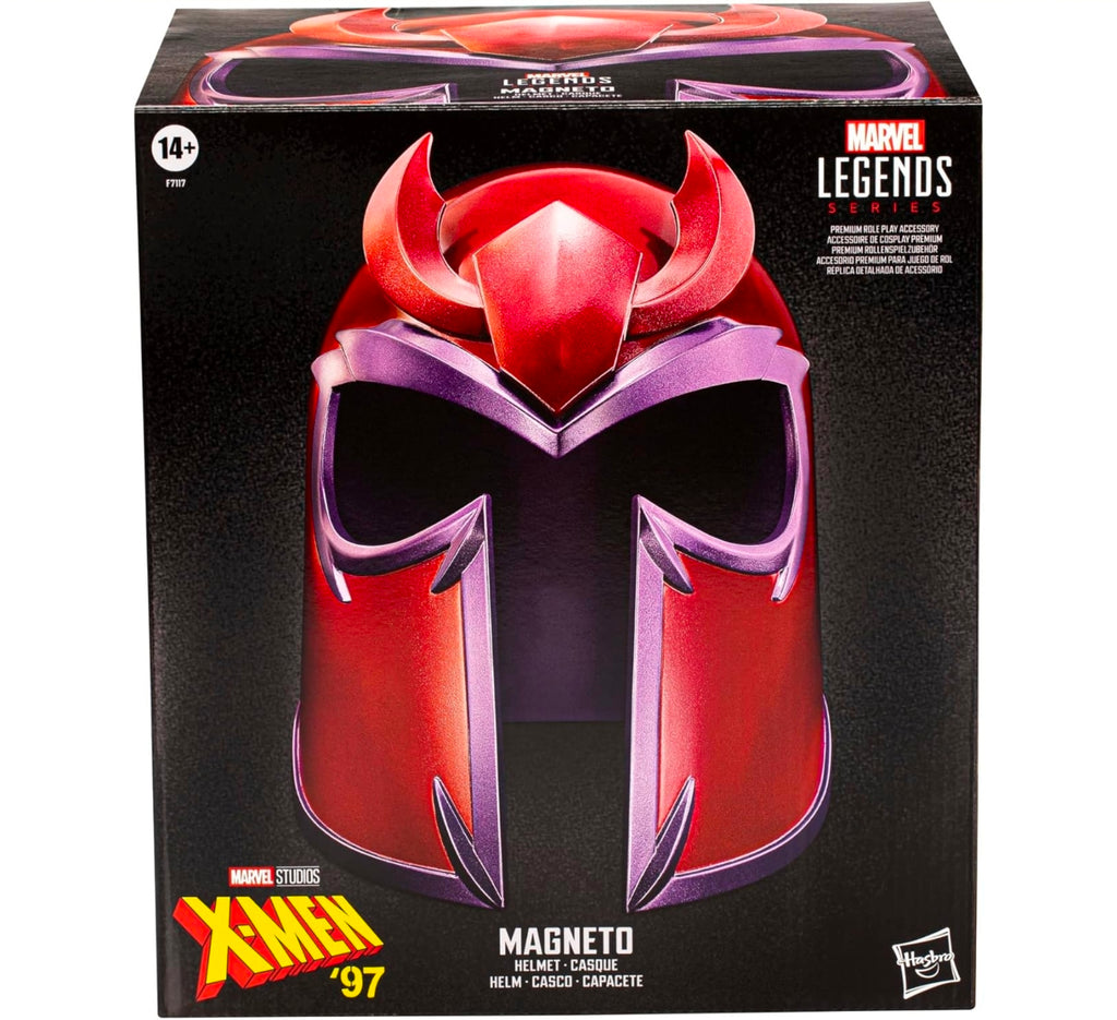 casco Hasbro Marvel Legends Series di Magneto in scala 1:1, ispirato alla serie animata X-Men