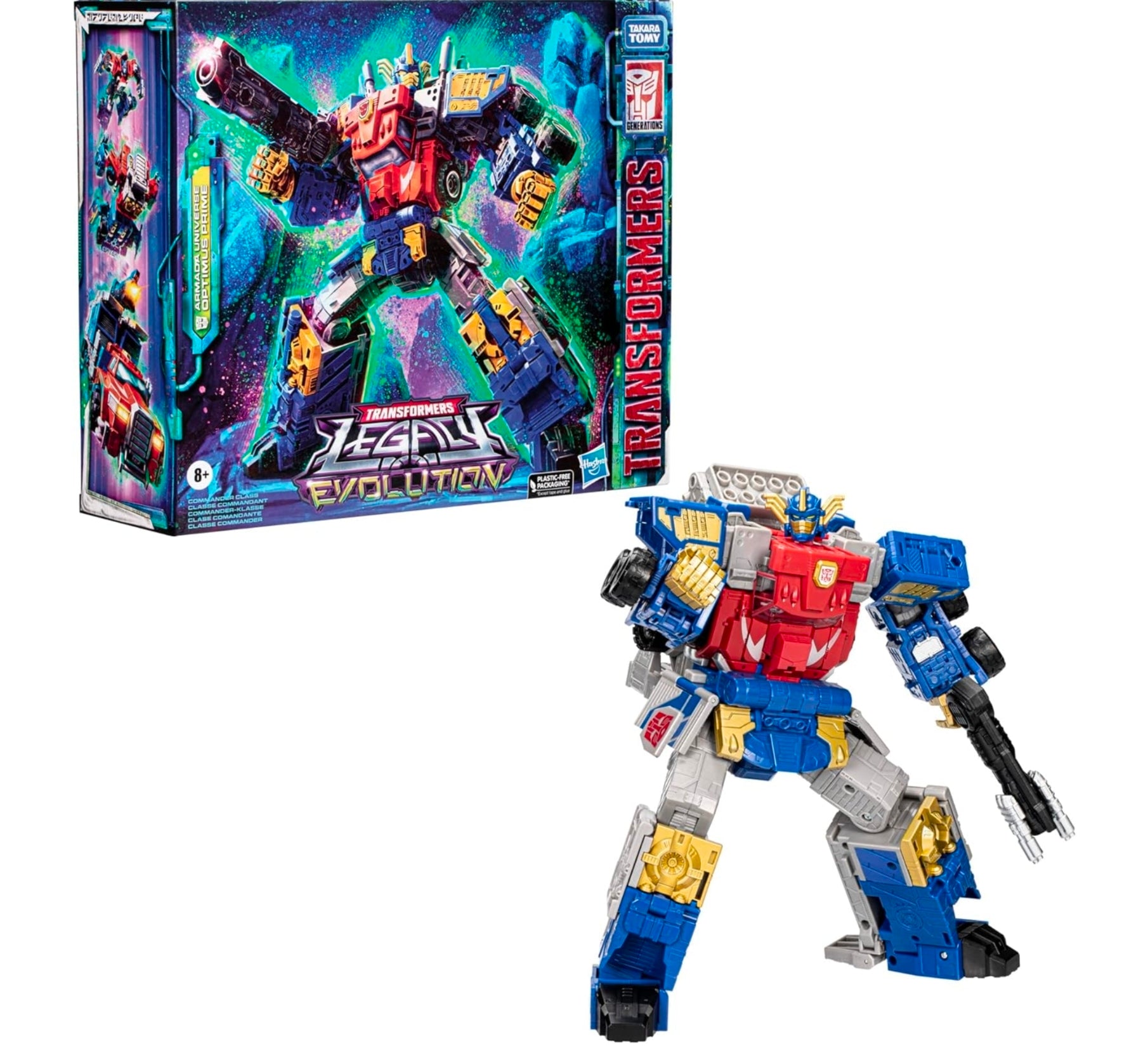 Transformers Legacy Evolution Commander Armada Universe - Optimus Prime, 19 cm, action figure